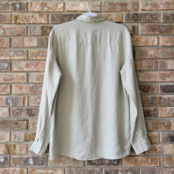 COS Men's Size Medium Hemp L/S Button-Down Shirt NEW - Picture 2 of 5